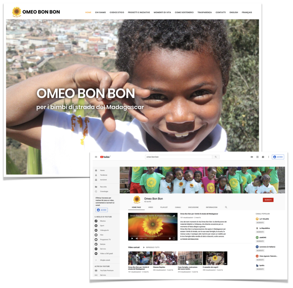 Omeo Bon Bon sito e canale youtube